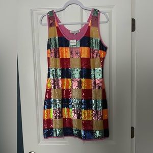 Endless Rose Checkered Sequined Dress!!